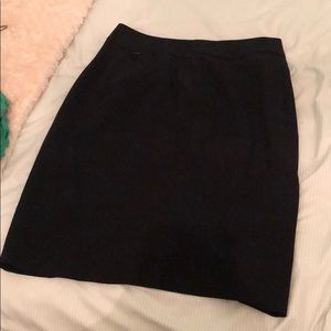 Straight Navy Blue Skirt